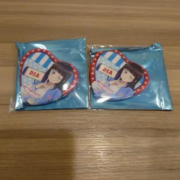 러브 라이브 시리즈 15주년 놀이공원 하트형 캔뱃지