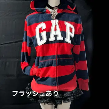 GAP 지퍼 후드티 다크코어 NANA 보더 헤이세이 갸루 Y2K