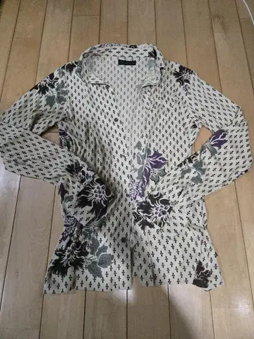 MORGAN HOMME 모건옴므 꽃무늬 긴팔 셔츠 L