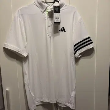[ 새상품 ] 아디다스 골프 반팔 셔츠 남성용 M 화이트