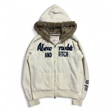Abercrombie & Fitch zip up fur hoodie
