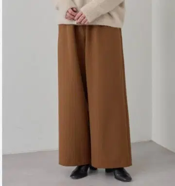 BEARDSLEY 비어즐리 속기모 허리 리브 팬츠 S 사이즈
