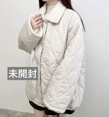 INGNI 옷깃 보아 퀼팅 블루종