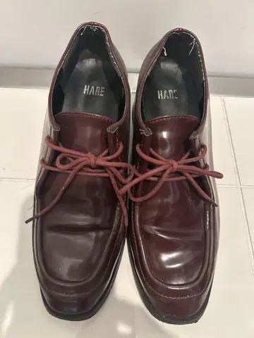 HARE 멀티 WAY 레이스업 슈즈 힐 로퍼 보르도