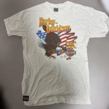 Harley-Davidson T셔츠 usa제 80s 3D 엠블럼