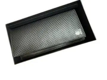 dunhill 블랙 가죽 장지갑 엠보 디자인