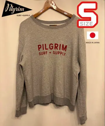 일본제 PILGRIM 필그림 침염 프린트 로고 맨투맨 BEAMS