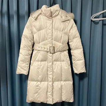 다운 코트 화이트