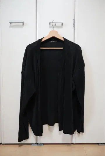 FULL GLOW 골지 가디건 블랙 미사용 새상품