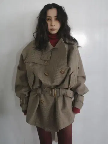 Ameri DADDY MIDI TRENCH COAT