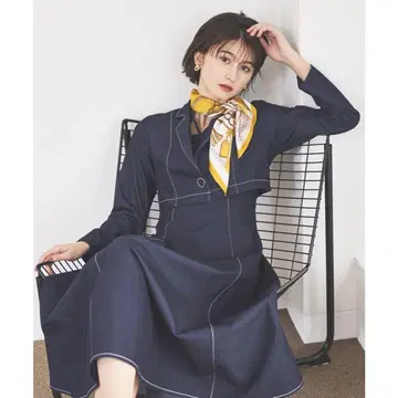 앙데팡당 데님 라이크 앙상블 원피스