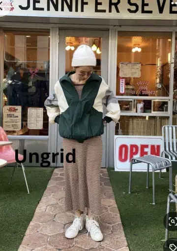 Ungrid 새상품급 컬러 블로킹 블루종 그린