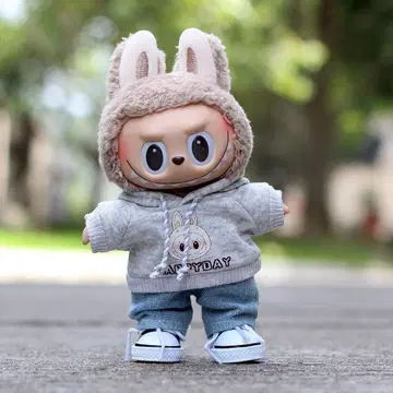 labubu 의류 17cm 옷 갈아입기 labubu 옷 후드티 세트