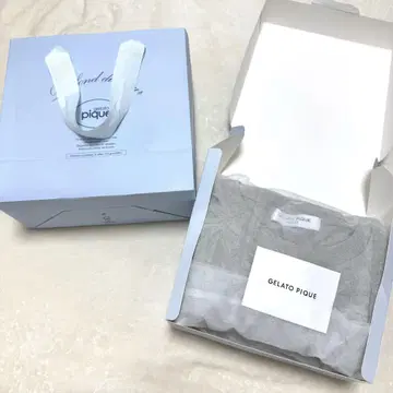 GELATO PIQUE 그레이 파자마 기프트 박스 포함