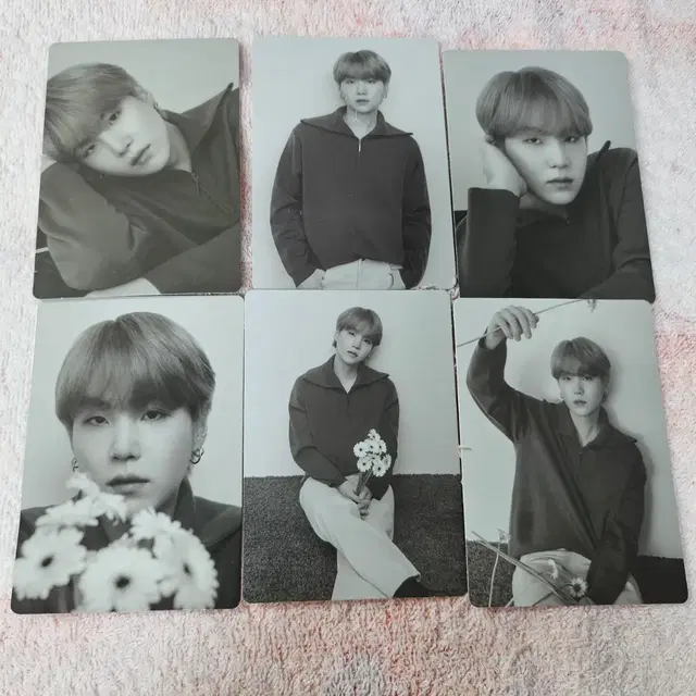 (드볼) bts 방탄 윤기 슈가 미니포카 모노크롬