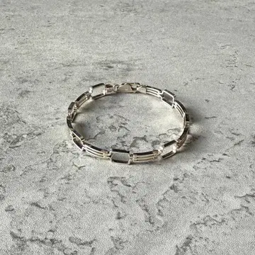 이탈리아제 유로 빈티지 링크 팔찌 실버 925