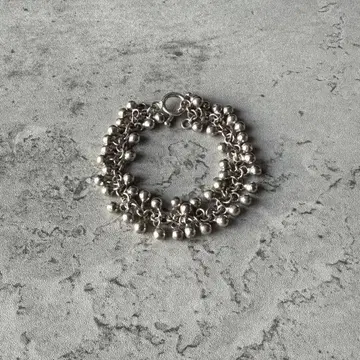 멕시코제 빈티지 DNA 반지 체인 팔찌 실버 925