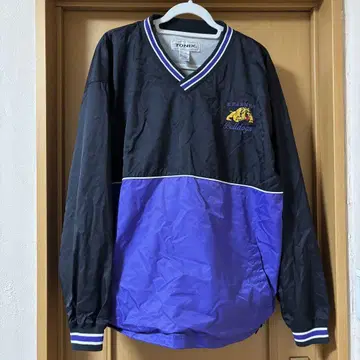 TONIX 블랙 보라색 V넥 자켓