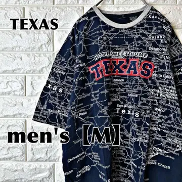 K105 [TEXAS] 양면 프린트 티셔츠 [남성용 M] 올 패턴