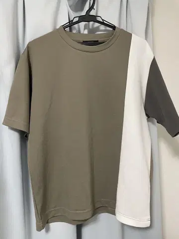BEAMS HEART 멀티 컬러 패널 T셔츠 M