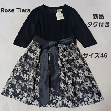 Rose Tiara 꽃무늬 드레스 사이즈 46 새상품 롱 원피스 플레어