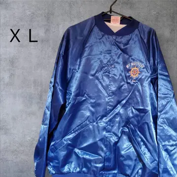 남성용 바시티 자켓 XL 파란색