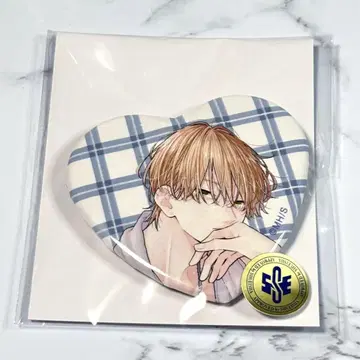 불가항력의 ILOVEYOU 복권 메이트 하트형 캔뱃지