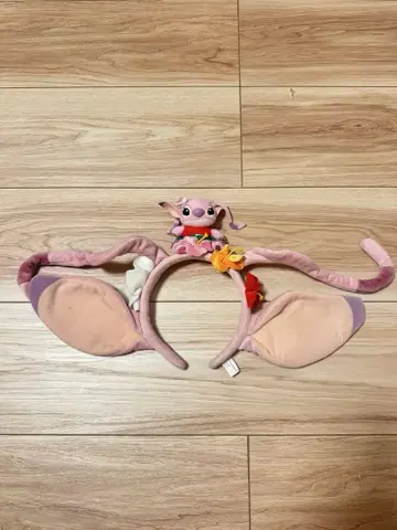 스티치 엔젤 머리띠 디즈니랜드 시