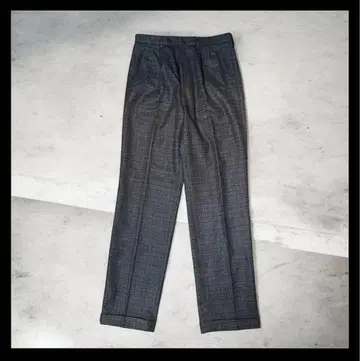 MADE IN ITALY ] 최고급 울 글렌체크 슬랙스