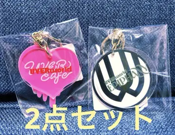 UVERcafe 한정판 굿즈 아크릴 키링 2개 세트 UVERworld
