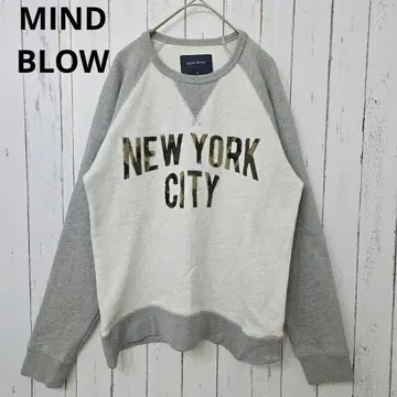 마인드브로우 로고 맨투맨 NEW YORK CITY 그레이 ( M ) 코튼