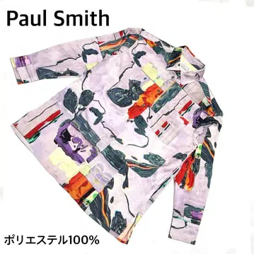 새상품급 폴스미스 올 패턴 셔츠 긴팔 38 폴리에스테르 100 봄/가을