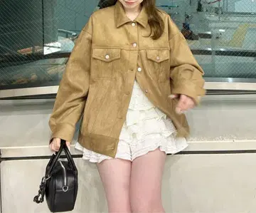 Chico 스웨이드 자켓 [셋업 가능] 루즈 데님 G자켓
