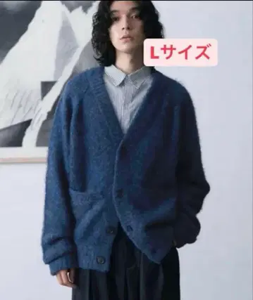 sinss 버튼 가디건 파란색 L 사이즈