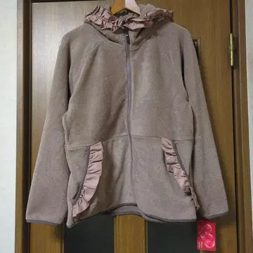 안드라브 포근하고 기분 좋은 프릴 플리스 후드티