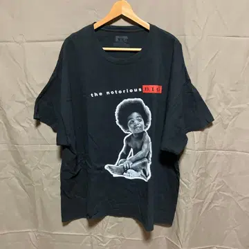 3XL the notorious B.I.G. 티셔츠 블랙 구제 의류