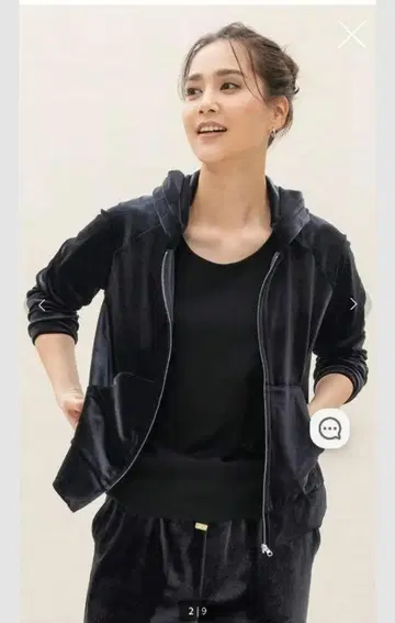 [ 새상품급 ] 두클라쎄 벨로아 스트레치 집업 파카 S 미드나잇 블루