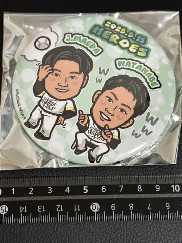 마에다 준 와타나베 리쿠 와카타카 가챠 빅 캔뱃지