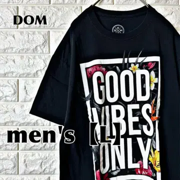 O37 [DOM] 프린트 셔츠 [남성용 L] 블랙