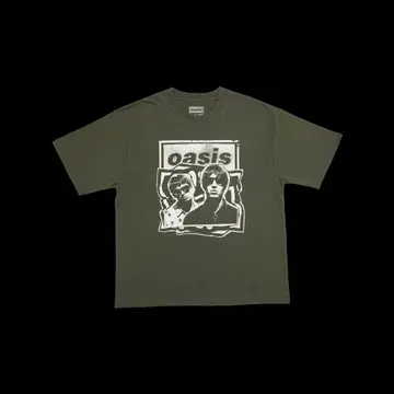 oasis T셔츠 XL 사이즈 올리브 그린 완판템