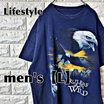 K51 [Lifestyle] 프린트 셔츠 [남성용 L] 네이비