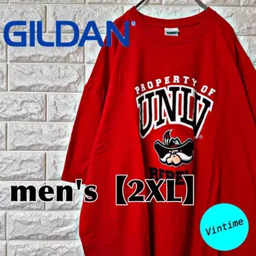 AI12 [GILDAN] 프린트T셔츠 [남성용 2XL] 레드