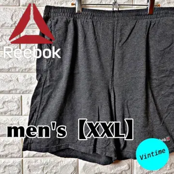 AG56 [Reebok] 자수 로고 숏팬츠 [남성용 XXL] 그레이