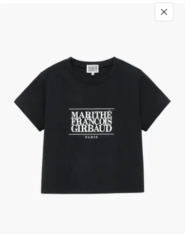 MARITHE FRANCOIS GIRBAUD 블랙 티셔츠 M