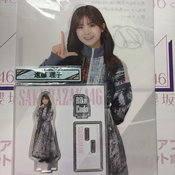 사쿠라자카46 복권 엔도 리코 아크릴 스탠드 클리어 파일 케이블 클립