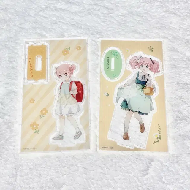 일괄) 유루유리 치나츠 아크릴 스탠드 + 미라쿠룽 팬라이트