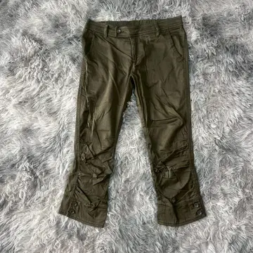 THE SHOP TK 스트레치 캐주얼 팬츠 크롭 [ L 상당 ] 카키