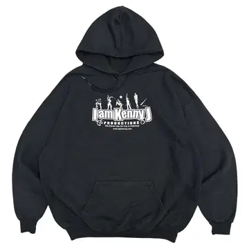 Y2K 빈티지 후드 맨투맨 미국 기업물 와이드 실루엣