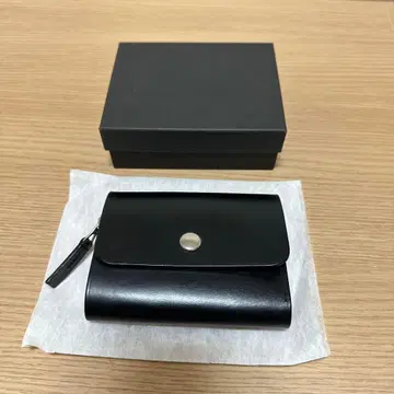 새상품 MARGARET HOWELL 마가렛호웰 3단 폴더형 지갑 블랙