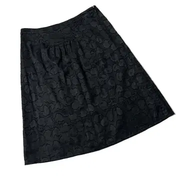 [ 새상품급 ] 마크 바이 마크제이콥스 꽃무늬 스커트 무릎 기장 블랙 6